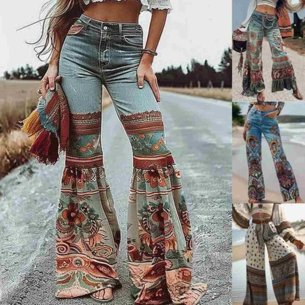 Flared or Patterned Jeans