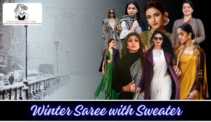 Winter Saree with Sweater