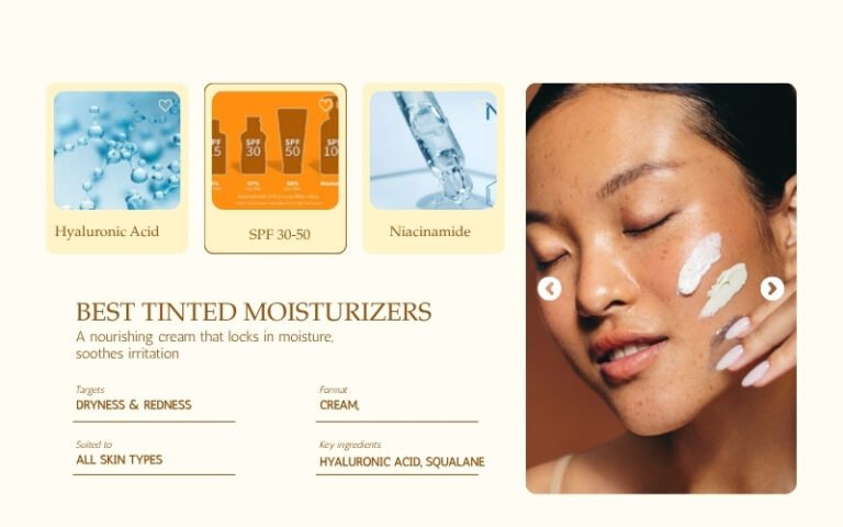 Best tinted moisturizers with hyaluronic acid, niacinamide and SPF for glowing skin