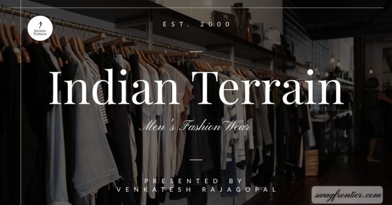 Indian Terrain: The Brand That Redefined Smart-Casual Fashion for Menswear Indian Terrain men's clothing brand store display featuring casual fashion apparel and retail showroom interior.