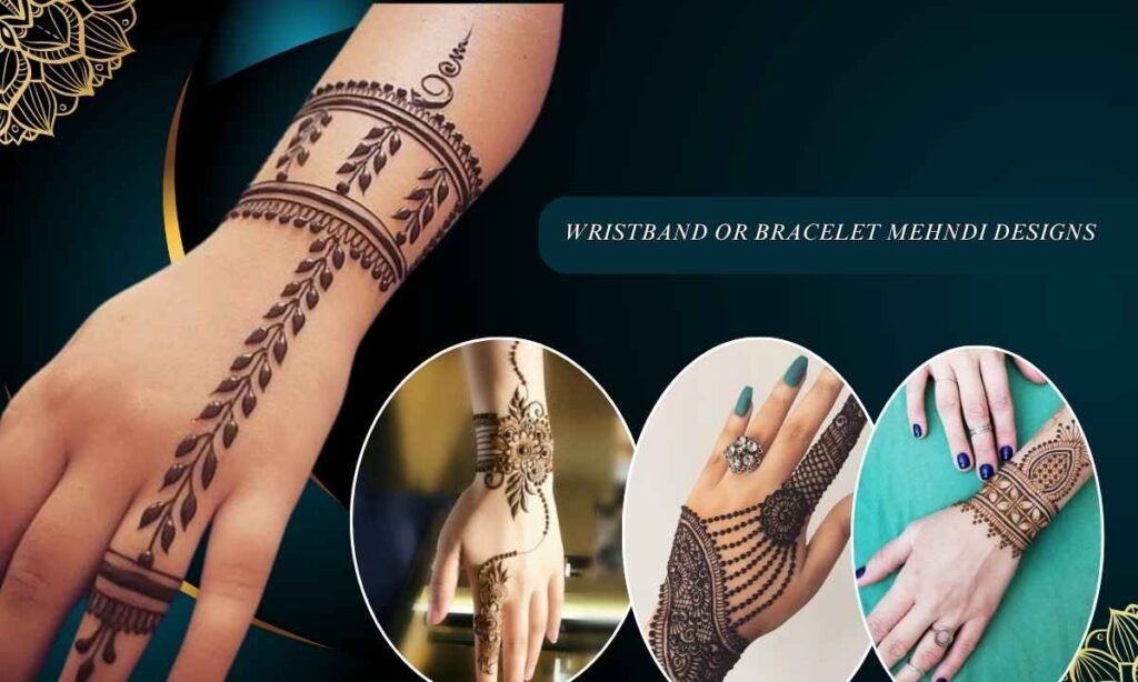 Wristband or Bracelet Mehndi Designs